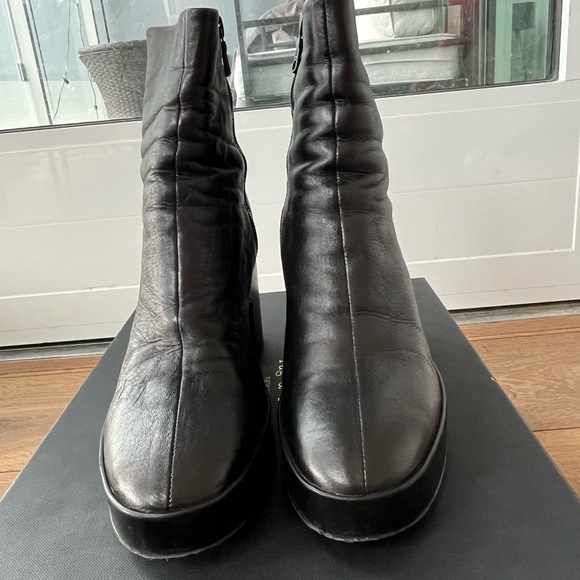Rag and Bone Fei platform booties in Black - Picture 4 of 6